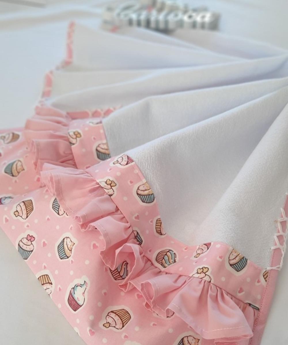 Kit Cozinha Rosa Cupcake 3 Peças Alto padrão e durabilidade