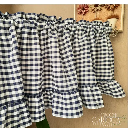 Bandô xadrez sob medida e escolha cores