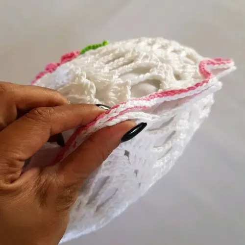 Almofada Redonda Cheia Completa de Crochê Escolha Cores