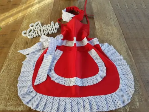 Avental com Tiara Vintage Escolha Cores