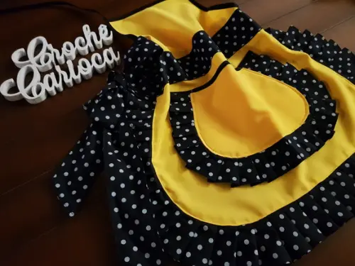 Avental Diferente - Amarelo E Preto