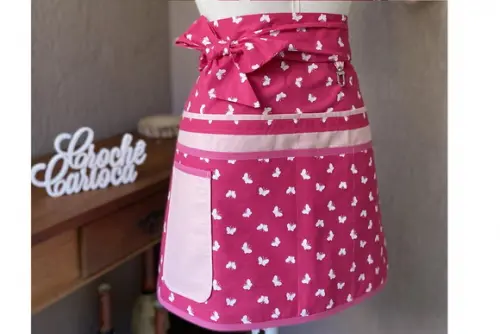 Avental Pink Saia Doceria Cafeteria Cozinha Escolha Cores