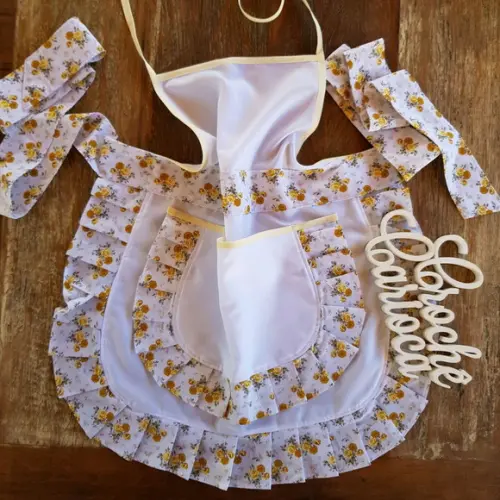 Avental Vintage Floral Primavera Escolha Cores