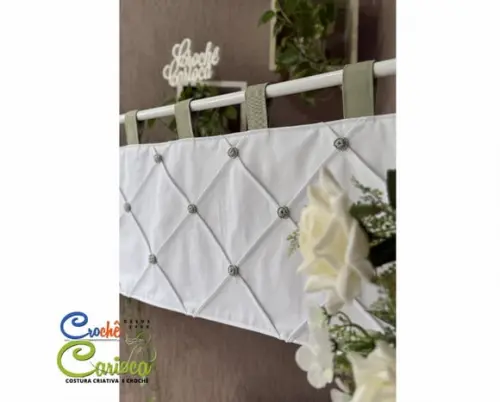 Bandô Bolinhas Quarto de Bebê Escolha Cor e Sob Medida