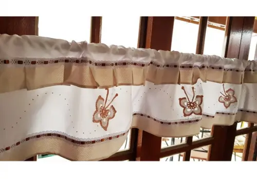 Bandô Branco Com Bege Claro Poás Agulhinha