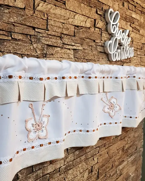 Bandô Branco Com Bege Claro Poás Agulhinha