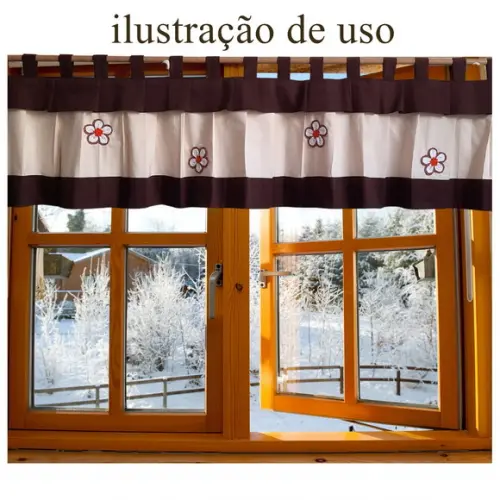 Bandô para Cortina Sob Medida e Escolha Cores 1,50x0,45