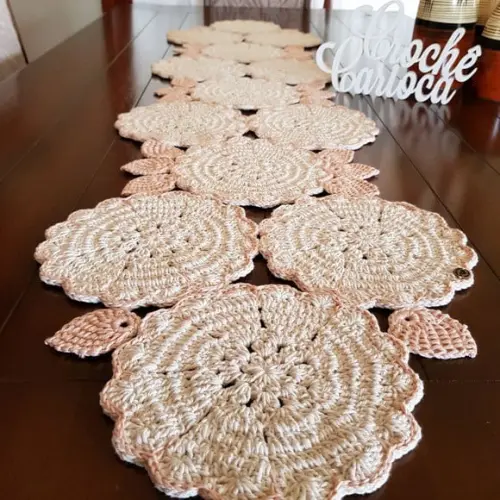Caminho de Mesa Algodão Cru Natural 1,50 x 0,37