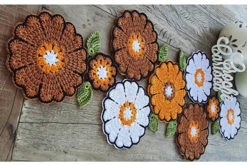 Caminho de Mesa Crochê Russo Colorido Escolha Cores
