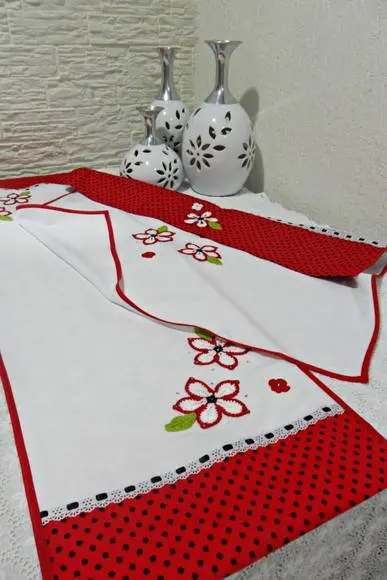 Caminho De Mesa E Capa De Fogão