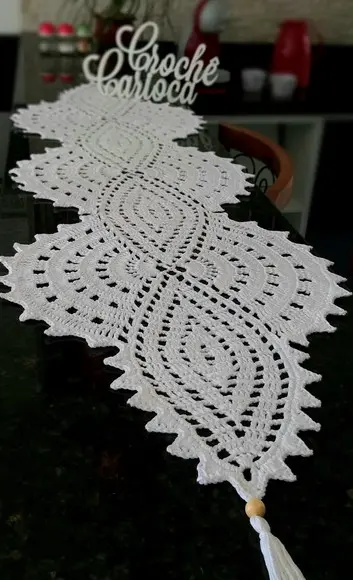 Caminho de Mesa Infinito Crochê Escolha Cor!