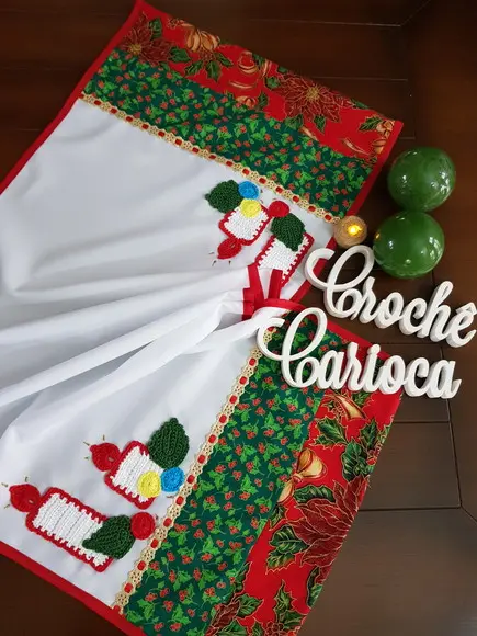 Caminho de mesa para natal - Personalize medidas e cores