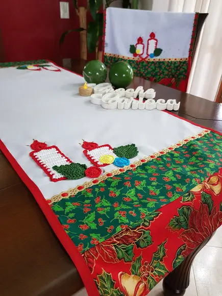 Caminho de mesa para natal - Personalize medidas e cores
