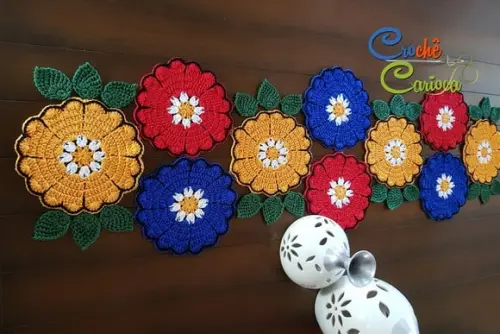 Caminho de Mesa Russo Escolha Cores 1,40 x 0,45