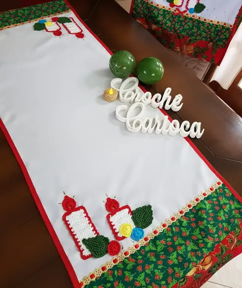 Caminho de mesa para natal - Personalize medidas e cores