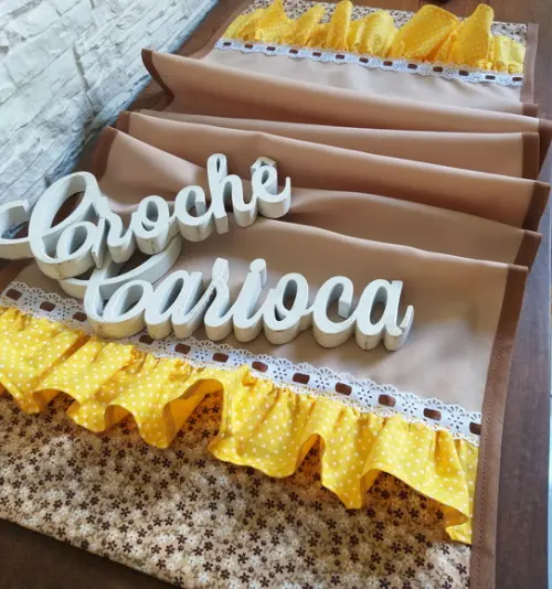 Caminho de Mesa Trilho Escolha Cores 1,40x0,35