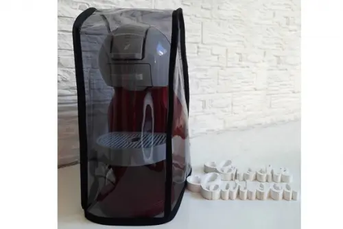 Capa Cafeteira Dolce Gusto Plástico Vinil Fumê Translúcido