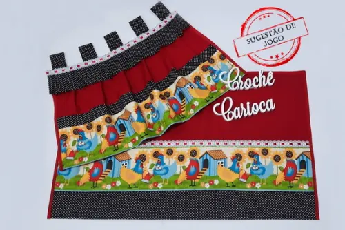 Capa Cortininha de Forno Sob Medida e Escolha Cores