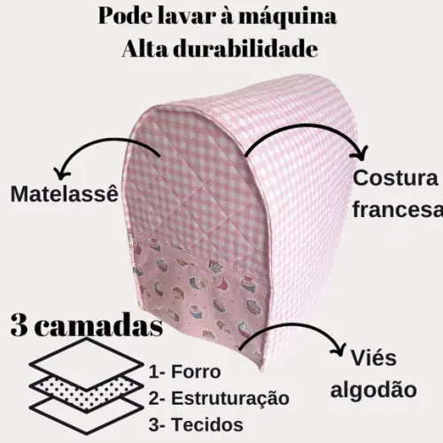 Capa de Batedeira Planetária Kitchenaid Patchwork