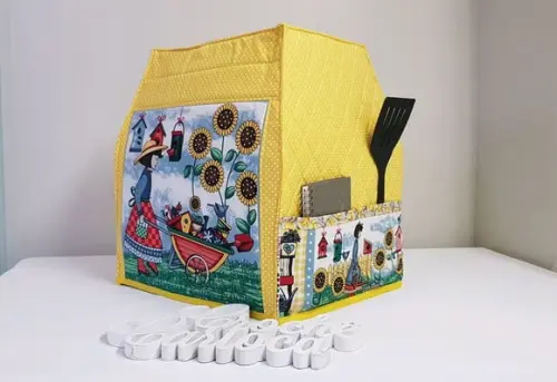 Capa de Fritadeira Elétrica Air Fryer com Porta Trecos