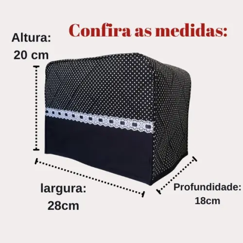 Capa de Torradeira Alta Qualidade Escolha Cores e Sob Medida