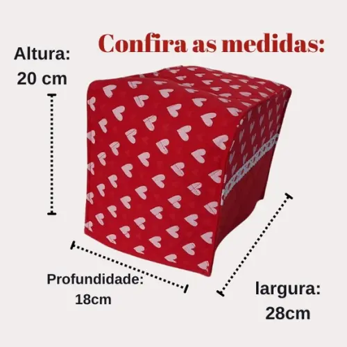 Capa de Torradeira Patchwork Alto Padrão Escolha Cores