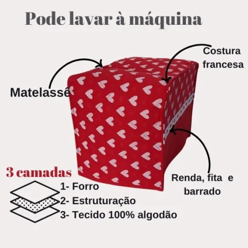 Capa de Torradeira Patchwork Alto Padrão Escolha Cores