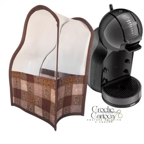 Capa Dolce Gusto Mini Me Plástico Cristal Grosso e Tecido