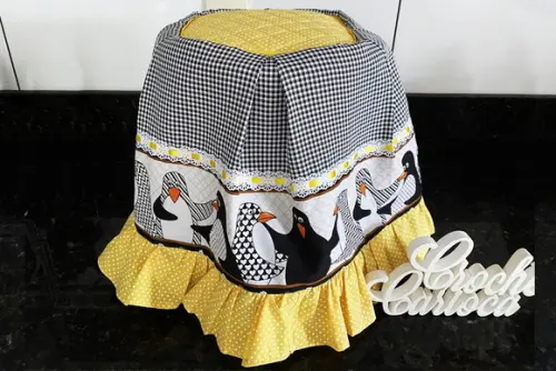 Capa para Air Fryer Fritadeira Elétrica Pinguins Criativo