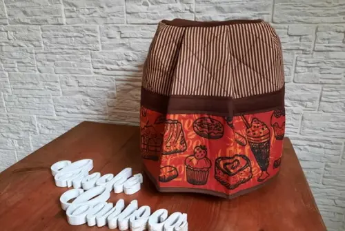 Capa para Air Fryer Patchwork Estruturada