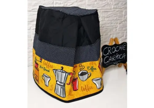 Capa para Air Fryer Walita Fritadeira Patchwork Estruturada