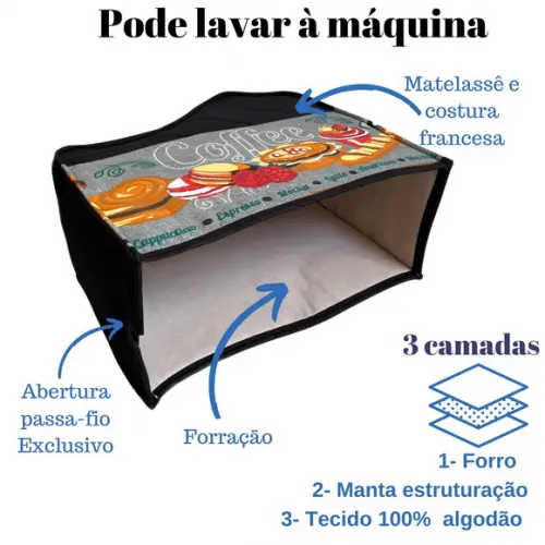 Capa para Cafeteira Dolce Gusto Genio Estruturada Patch