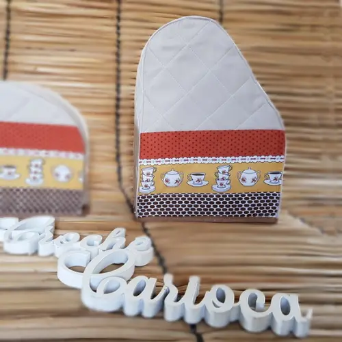 Capa para Cafeteira Dolce Gusto Mini Me Matelassê Patchwork