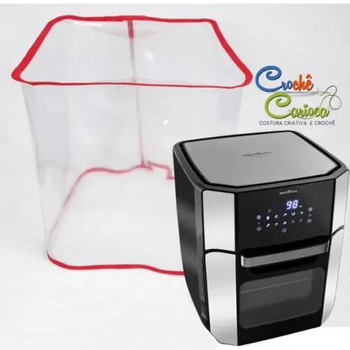 Capa para Fritadeira Air Fry Britania Oven Plástico Cristal