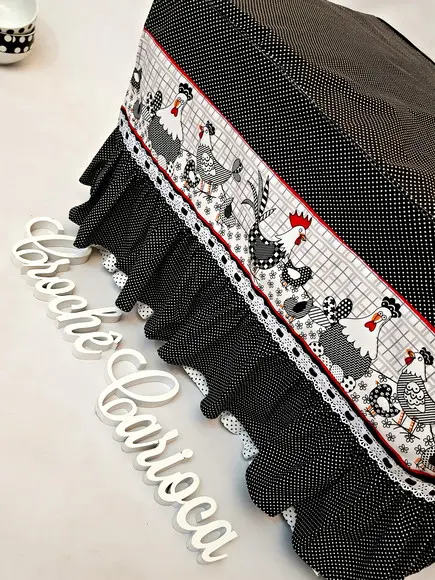 Capa para Forno Elétrico Micro-ondas Babadinhos Galinhas