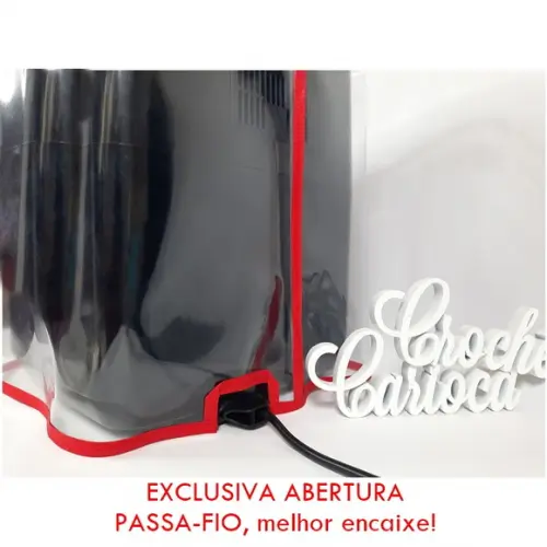 Capa para Fritadeira Air Fry Britania Oven Plástico Cristal