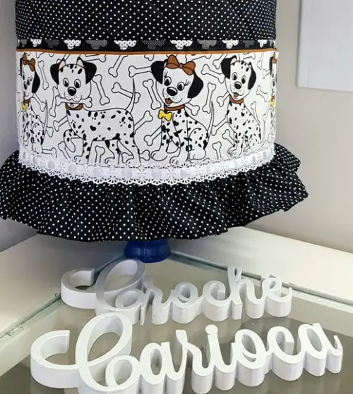 Capa para Galão Estruturada Doguinho Patchwork