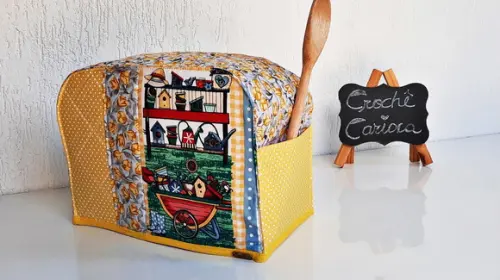 Capa Torradeira Porta Treco Estruturada Patch Escolha Cor