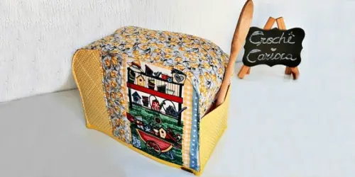 Capa Torradeira Porta Treco Estruturada Patch Escolha Cor