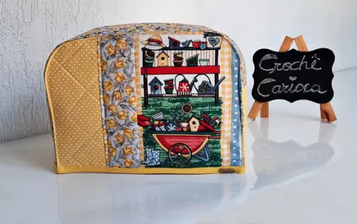 Capa Torradeira Porta Treco Estruturada Patch Escolha Cor