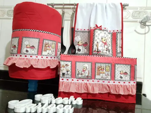 Capas para Forninho e Galão de Água Patchwork Alta Qualidade