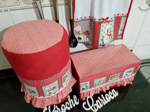 Capas para Forninho e Galão de Água Patchwork Alta Qualidade