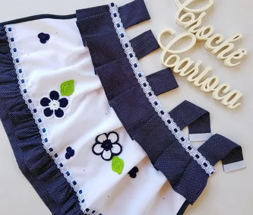 Capinha de Forno Cortininha Azul Marinho Poás