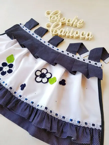 Capinha de Forno Cortininha Azul Marinho Poás