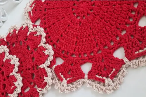 Centrinhos de Crochê 20 e 30 cm Escolha Cores 3 Peças
