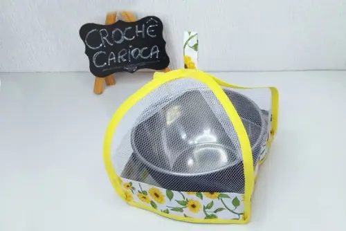 Cobre Alimentos Bolo Queijo Bandeja Protetor