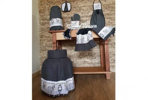 Conjunto Completo de Cozinha Escolha Cor 7 Peças