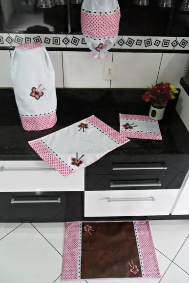 Conjunto Cozinha Borboletas: 5 PEÇAS