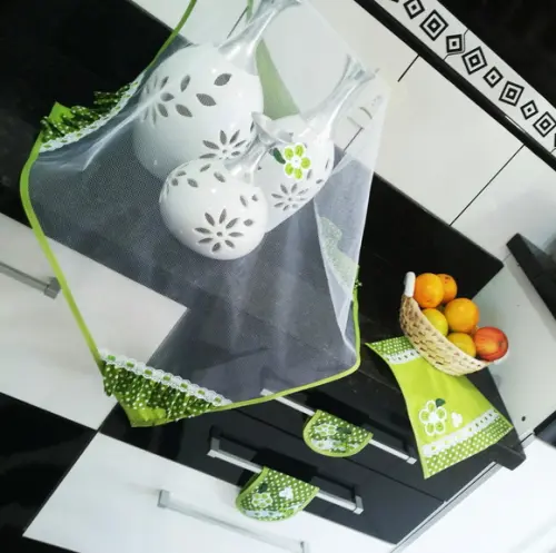 Conjunto de cozinha verde: 4 peças