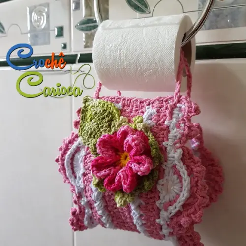 Conjunto para Banheiro Rosa Floral 5 Peças Escolha Cor